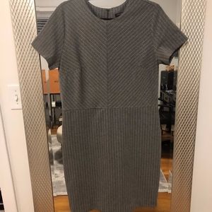 Banana Republic Factory Grey&White Stripe Dress
